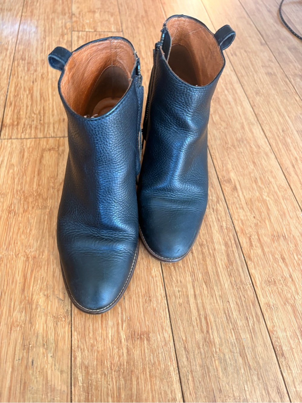 Madewell Black Leather Women's Ankle Boots